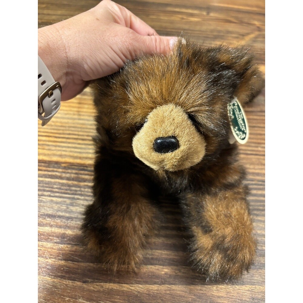 NWT The Bearington Collection SNUGGLY BEN Brown Bear Soft Laying 14in Plush